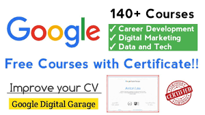Google Free Courses With Certificate 140 Courses In 2020 Free Certificate Courses Free Courses Marketing Data