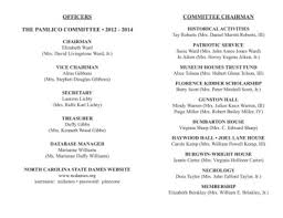 OFFICERS COMMITTEE CHAIRMAN