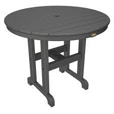 Shop this collection (76) portable 46 in. Trex Outdoor Furniture Recycled Plastic Monterey Bay Round Patio Dining Table Walmart Com Walmart Com