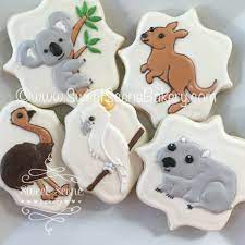Australian Animal Cookies Animal Cookies Baby Shower Cookies Australian Party