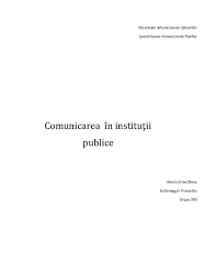 Comunicarile arogante sau nepoliticoase creeaza bariere in comunicarea eficienta. Doc Facultatea Administrarea Afacerilor Specializarea Administratie Publica Comunicarea In InstituÅ£ii Publice Crina Iliescu Academia Edu