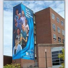 Concord Hospital Outdoor Building Wrap This Weather Resistant Banner Was Created And Installed To Promote And Outdoor Buildings Recruitment Marketing Concord