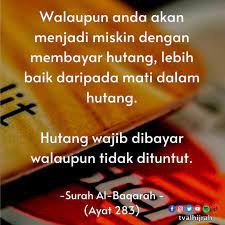 Sebagian dari kita, banyak yang mengiginkan kebahagiaan dalam berhutang, hukumnya wajib untuk dibayar. Tvalhijrah Hutang Wajib Dibayar Walau Tidak Dituntut Facebook