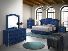 The most common bedroom velvet blue material is velvet. Alana Bedroom Set 5pc In Blue Velvet Fabric