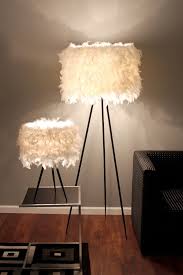 Lumisource Audubon White Floor Lamp With Artificial Feathers