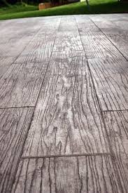 Wood Grain Stamped Concrete Too Cool Concrete Patio Stamped Concrete Stained Concrete