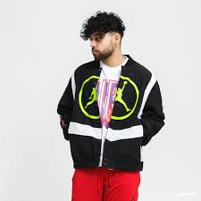 These are the first football glove released by jordan to. Bomber Jacket Jordan M J Sport Dna Knit Jacket Black White Cv2773 010 Queens