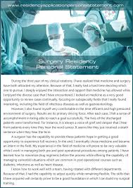 Know About Surgery Residency Personal Statement Personal Statement Editing Writing Writing Services
