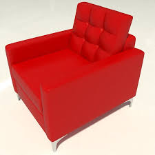 Leather upholstered loveseats are great because they're classic and easy to clean, but they can be pricey. Red Leather Lounge Chair 3d Model 19 Unknown 3ds Max Free3d