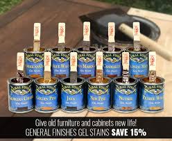 Gf stains are made from the highest gel stains are available in: Your Favorite Color Of General Finishes Gel Stain Is 15 Off Woodcraft Email Archive