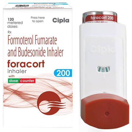 Buy Foracort 200 Inhaler 120 mdi online | Uses, Side Effects, Price and substitutes | Apollo Pharmacy