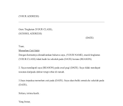 Oleh itu ibu bapa atau pelajar boleh menjadikan contoh surat ini sebagai satu panduan untuk membina surat rasmi yang terbaik. Contoh Surat Cuti Sakit Pelajar Sekolah Download Kumpulan Gambar