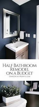 Easy diy bathroom remodel ideas on a budget 26 50 easy diy bathroom remodel ideas on a budget by shannon w. Half Bathroom Remodel On A Budget Domestically Blissful