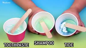 diy slime with toothpaste
