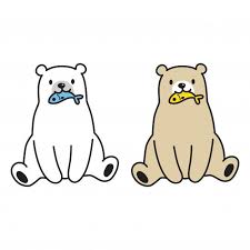 Bea Eating Fish Cartoon Cute Food Drawings Cartoon Bear Art