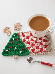 Awesome mugs deserve awesome crochet mug rugs, right? New Crochet Patterns Under The Tree Crochet Mug Rug Pattern