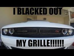 2016 dodge challenger has just received a new blacktop appearance package and we can't get enough the theme continues with the gloss black grill, which by the way was inspired by the 1971' models. I Blacked Out My Grille For 5 Youtube