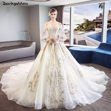 Elegant Lace Long Sleeve Wedding Dresses Princess Luxury Wedding Dress Dubai Roya Long Sleeve Wedding Dress Lace Wedding Dress Sleeves Princess Wedding Dresses