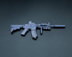Am westlichen ende des flugfelds vom los santos international airport. 3d Gedruckt Mini M4 Gewehr 3d Gedruckt E Klein M4 Karabiner Etsy