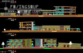 خربشات مهندس مخططات معمارية فندق سياحي Ecologie Hotel اوتوكاد D Autocad Cote Desktop Screenshot