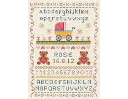 Find many free cross stitch patterns and embroidery designs on smartcrosstitch.com. Classic Birth Sampler Cross Stitch Kit Only 25 50