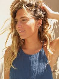 Gold Green Striped Enamel Huggie Hoop Earrings