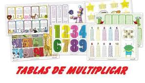 Tablas De Multiplicar Para Imprimir Tablas Del 1 Al 10 Para Ninos