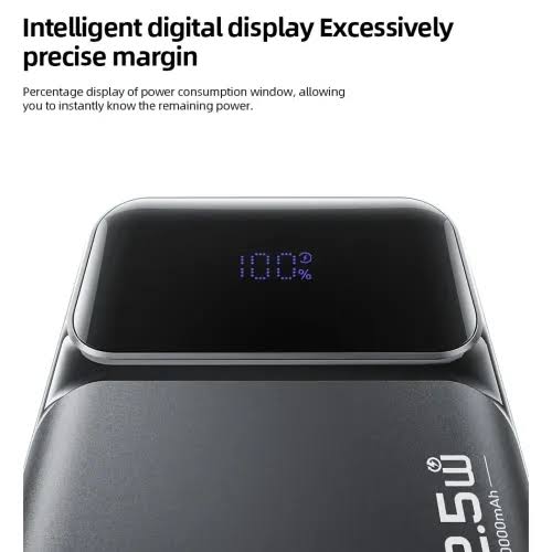 Awei PA-93 20000mah 22.5W Fast Charging Power Bank with Built‑in Cable  (BLACK) – Lozbi.com.bd