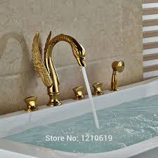 Hindware bathroom faucets, taps, bath water mixer tap are embraced with elegant curves and classy looks. Uythner Newly Luxury Swan Bathroom Shower Faucet Set W Hand Sprayer Gold Plate Bathtub Mixer Faucet Tap Deck Mount Piece Specifications Price Quotation Ecvv Industrial Products