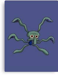 Squidward S Dance Spongebob Canvas Print In 2020 Spongebob Painting Mini Canvas Art Funny Paintings