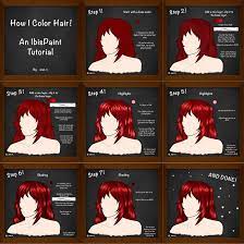Ibispaint Hair Coloring Tutorial By Https Www Deviantart Com Frozenkeys671 On Deviantart Hair Color Black Hair With Highlights Coloring Tutorial