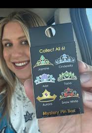 Unboxing @Hobby Lobby Disney princess mystery pin boxes! #disney  #disneypins #princess #princesspins