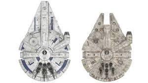 A High Res Side By Side Comparison Of The Solo Asws And Sw Esb Millennium Falcon Designs Star Wars Post Star Wars Art Star Wars Artwork Star Wars Spaceships