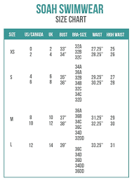 Size Charts Bikini Sizing Information And Helpful Guide