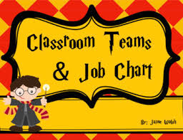 Harry Potter Themed Classroom Teams And Job Chart