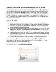 This definition of merchant accounts describes how credit and debit card transactions are handled by business and how to get a one. Credit Card Surcharge Notice Liberty Online