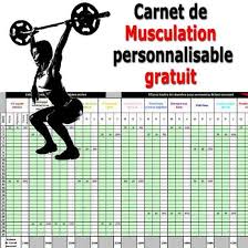 Carnet De Musculation Musculation Programme Entrainement Musculation Entrainement Musculation