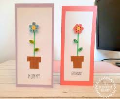 The handmade paper makes a sturdy background for the pressed flowers, and the thin coating of ppa offers flexible protection to allow the botanical material to handle the rigors of the u.s. Paper Flower Card The Madhouse Mummy Crafts For Kids
