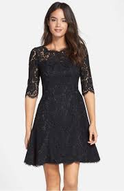 Go for the black floral print to be the best dressed wedding guest of 2017. Chic Lace A Line Dresses For Wedding Guests