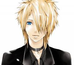 Anime boy with blonde hair. Amazing Anime Pictures