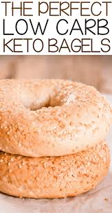 Easy Low Carb Keto Bagel Recipe Made With Almond Flour These Keto Bagels Are Gluten Free And Sugar Free Made With O Keto Bagels Low Carb Bagels Low Carb Keto