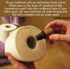 Scent The Toilet Paper Roll And Keep Your Bathroom Fresh Note If Using Your Homemade Infused Oils Be Sure To Adjus In 2020 Cleaning Hacks Deep Cleaning Tips Toilet