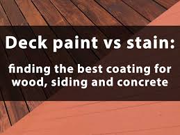 Simply paint it with a thick, acrylic deck restoration coating, which will create a smooth surface that lasts for years. Deck Paint Vs Stain Finding The Best Coating For Wood Siding And Concrete