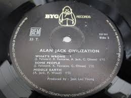 Backwood Records : 2. Alan Jack Civilization Bluesy Mind France Orig. LP  G/F BYG