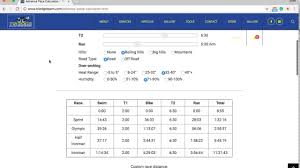 Advanced Triathlon Race Pace Calculator Free To Use Tool For Triathletes Tutorial Video
