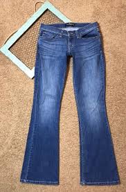 Details About Womens Levis 524 Too Superlow Size 7m Blue