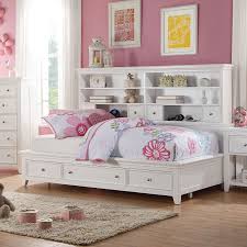 Lacey Storage Daybed White Acme Furniture Furniture Cart If you like the style, you can combine it with with this daybed you quickly and easily create space for overnight guests.