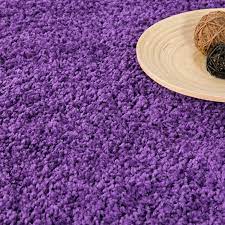 Teppiche hochflor shaggy für wohnzimmer, esszimmer. Prime Shaggy Hochflor Teppich Einfarbig Lila Pe1000 Vimoda Homestyle