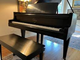 Antique Black Carl Dorr Austria 1910 Grand Piano