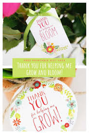 Thank You For Helping Me Grow Tags Teacher Gift Tags Teacher Gifts Diy Teacher Gifts